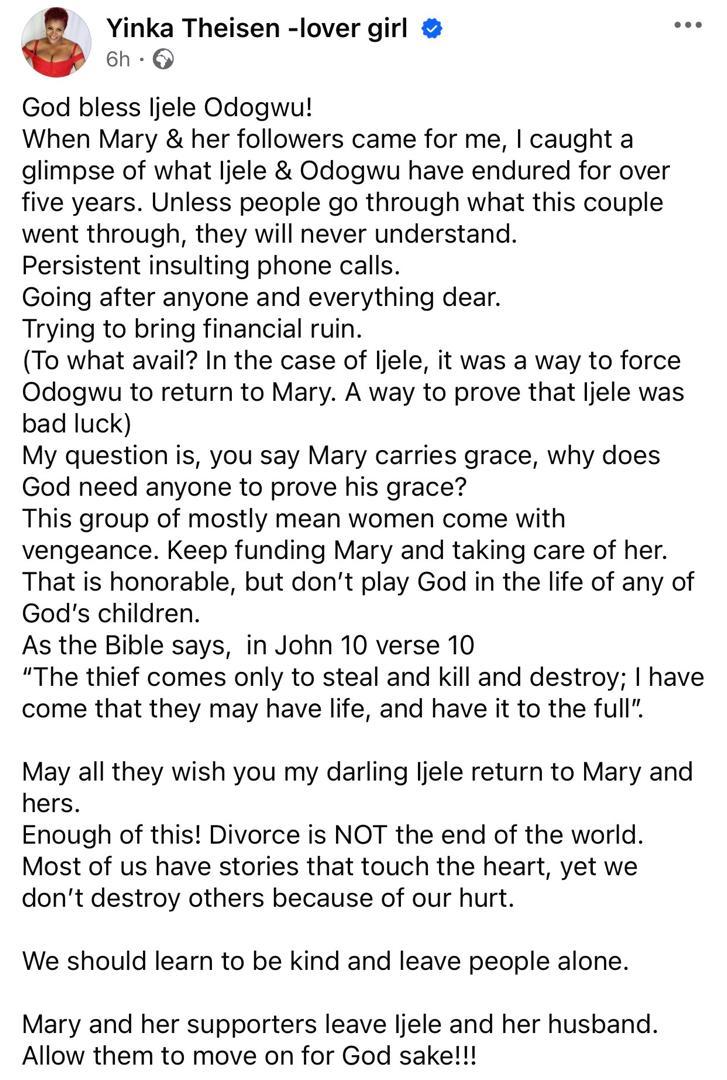 ?Queen May is an unstoppable Tsunami of success?- Linc Edochie sends support to May Yul Edochie after his ex-fiancee, Yinka Theisen, threw jabs at her